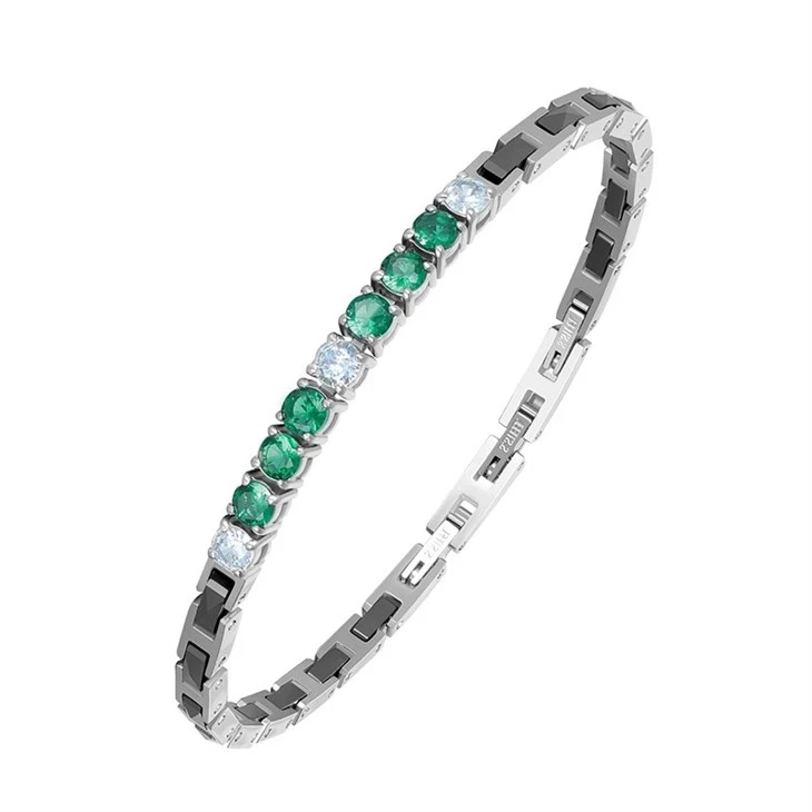 316L Stainless Steel Ceramic Link Tennis Zircon Bracelet – Wholesale & Customizable factory 316L Stainless Steel Ceramic Link Tennis Zircon Bracelet – Wholesale & Customizable factory