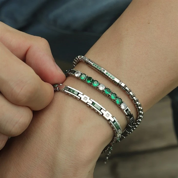 316L Stainless Steel Ceramic Link Tennis Zircon Bracelet – Wholesale & Customizable factory 316L Stainless Steel Ceramic Link Tennis Zircon Bracelet – Wholesale & Customizable factory